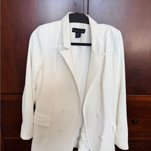 Rachel Zoe Women’s Oversized White Blazer